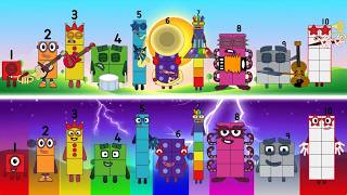 Looking For Numberblocks band orchestra (1-10) But New effects Different | Sounds great!