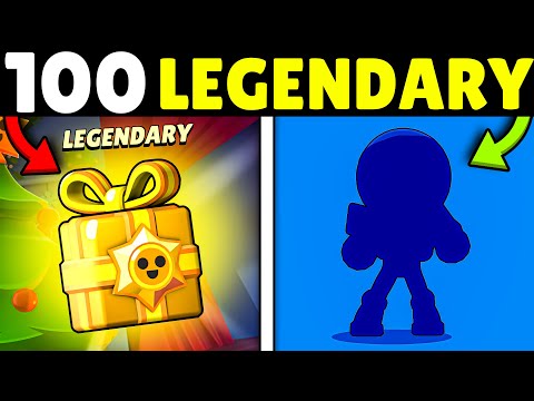 I open 100 LEGENDARY PRESENTS in Brawl Stars - See What I Got! 😨 #toystory