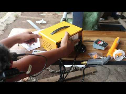 UNBOXING MESIN CAT OPEN BOLO POWDER COATING POTABLE MINI SPRAY GUN