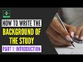 Background of the Study Concepts