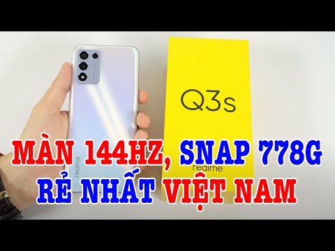 (VIETNAMESE) Mở hộp Realme Q3s màn 144Hz, Snap 778G RẺ NHẤT VIỆT NAM