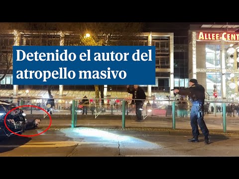 Momento de la detención del autor del atentado en Alemania: un médico saudí de 50 años