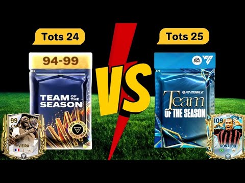 Do You Remember TOTS 24! Who's Better TOTS 24 or TOTS 25! Fc Mobile TOTS Pack Opening