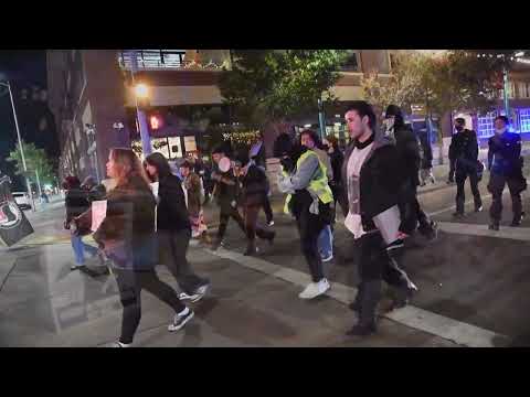 VIDEO STORY:  Albuquerque community marches against Trump's reelection