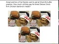 Calculating Meal Costs and Steps