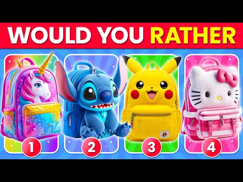 Would You Rather - Choose Your Ultimate SCHOOL SUPPLIES 🎒🍏🌈💯