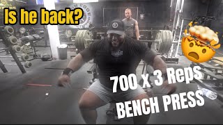 (317kg) 700 x 3 Reps | Irregular Strength | May 2024 | BONUS How to do Isometric Presses