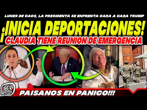 ¡INICIAN DEPORTACIONES MASIVAS! CLAUDIA SE REUNE CON LA SEDENA DE EMERGENCIA EN PALACIO EN LUNES