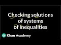 Checking Solutions of Two-Variable Inequalities