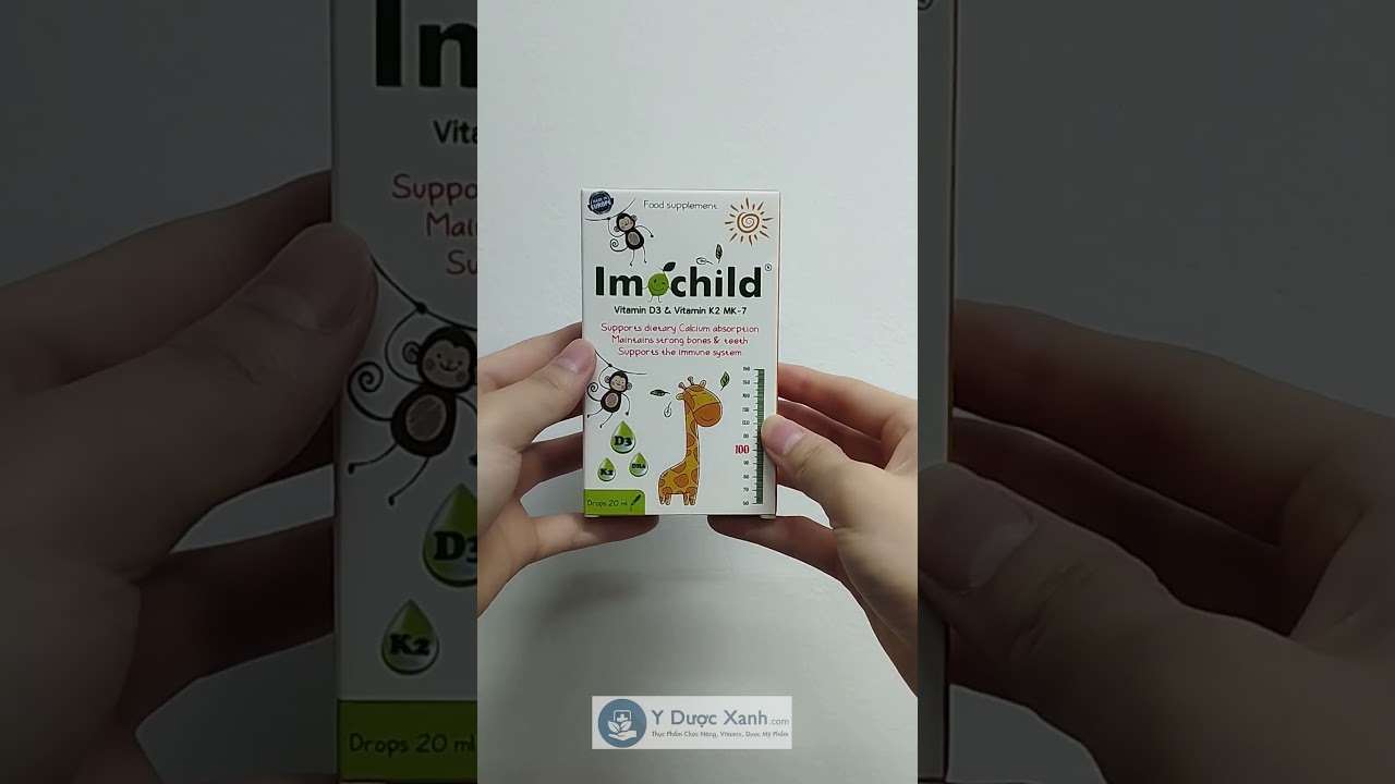 IMOCHILD D3 K2, 20ml, Dung dịch nhỏ giọt D3 K2 cho trẻ sơ sinh, trẻ em của Tây Ban Nha