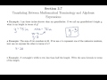 Expressing Variables and Relationships