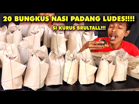 ANGKAT TANGAN!!! HABISIN 20 BUNGKUS NASI PADANG TANPA AIR MINUM!!!