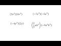 Multiplying Monomials and Exponents