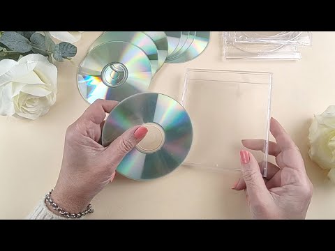 4 IDEAS con CDs, cajitas y poco más!! CRAQUELADO efecto MOSAICO #reciclaje #artesanato #manualidades