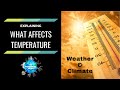 Climate and Temperature Effects