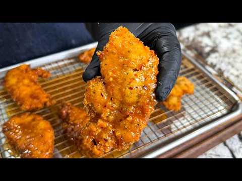 Crispy, Juicy, Finger Lickin’ Hot Honey Chicken Tenders