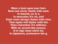 Silent Letters and Rhymes in English