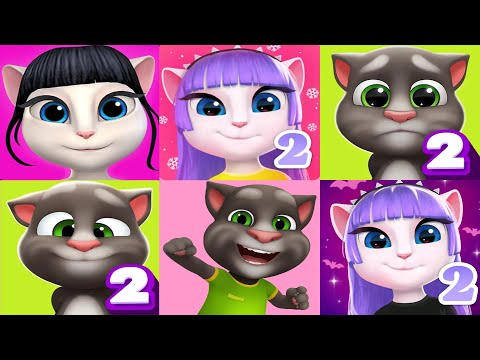 My Talking Tom2 vs My Talking Angela vs My Talking Angela2 vs My Talking Tom 6 Gameplay 2024 Ep4195