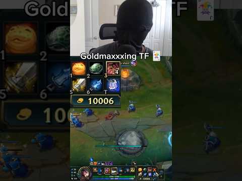 5 gold per 1 second #leagueoflegends