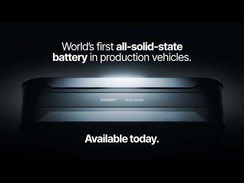 World's First All-Solid-State Battery in Production Vehicles | Donut Battery
