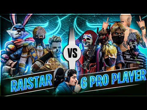 Raistar One Tap King Is Back 🤯😱 Raistar Vs 6 Pro Player GyanGaming Op Reaction - Garena Free Fire