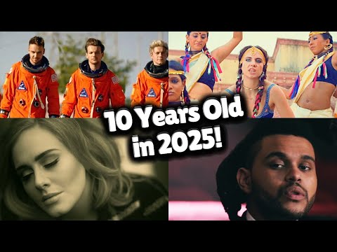 Songs That Will Turn 10 Years Old in 2025!