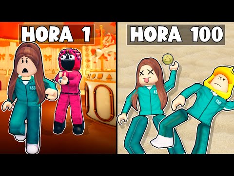 PASAMOS 100 HORAS JUGANDO EL JUEGO DEL CALAMAR 2 en Roblox!