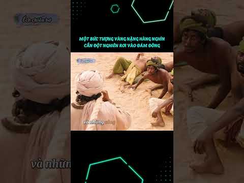 Một bức tượng vàng nặng hàng nghìn cân đột nhiên rơi vào đám đông