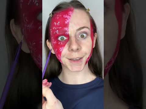 It"s Almost Christmas? #christmasmakeuplook #creativemakeup #makeuptutorial #wrappingpaper