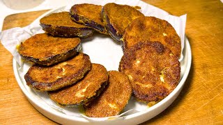 मिनटों में बनाये बंगाली बैंगन भाजा - बंगाली बैंगन भाजा रेसिपी | Begun Bhaja-Baingan Tawa Fry Recipe