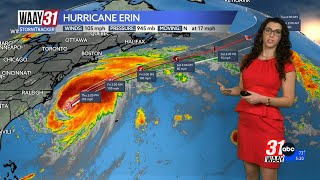 Hurricane Erin an potential storm development update