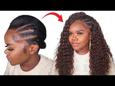 BRAIDLESS Crochet Instal Using Human Hair Crochet| QVR