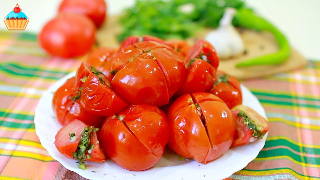 МАРИНОВАННЫЕ ПОМИДОРЫ ПО-КОРЕЙСКИ