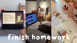 complete homework assignments with me 📝