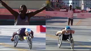 WATCH: Winners of the 2025 Chicago Marathon cross each finish line