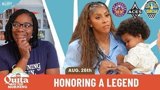 🚨👀Candace Parker, Angel Reese, Aneesah Morrow all walk into Wintrust Arena  | Quita in the Morning