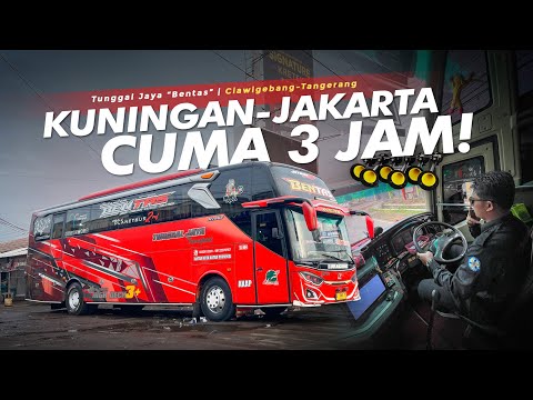 NAIK "BUS ARTIS" AKTOR BASURI KUNINGAN‼️- Trip Tunggal Jaya "Bentas" | Full Trip Kuningan-Jakarta