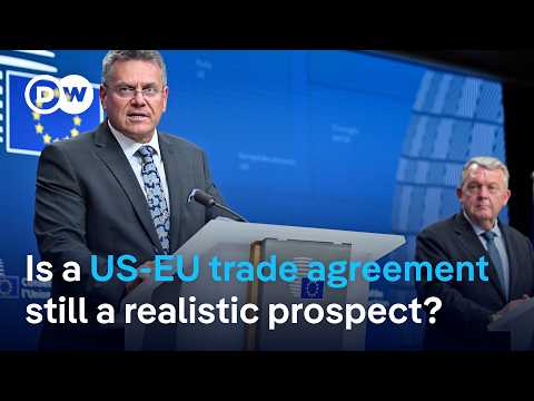 YouTube video thumbnail: EU Prepares Response to Trump's Tariff Threat