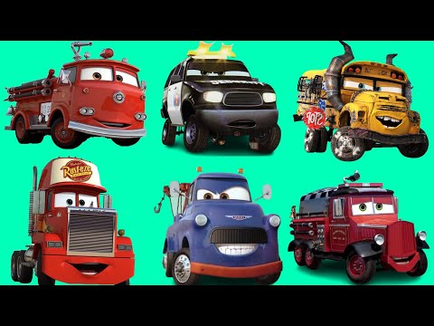 Looking For Disney Pixar Cars Lightning Mcqueen, Rip Clutchgoneski, Hudson Hornet, Snot Rod, Mater