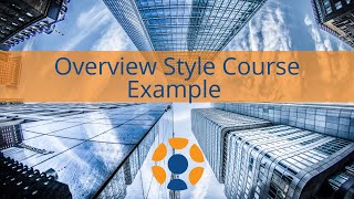 Overview Style Course Example (FOR INSTRUCTORS)