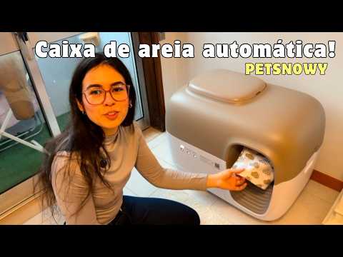 O SONHO de toda MÃE DE PET 🙀🐈 - caixa de areia automática.