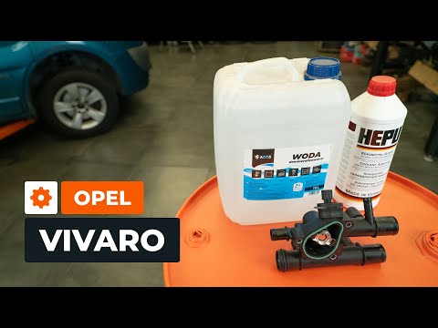 How to change the thermostat and coolant in OPEL VIVARO A Van [AUTODOC TUTORIAL]