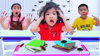 Annie Jolie and Johnny with Back To School Story about Hygiene and Self-Care for Kids