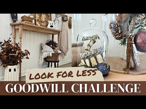 Goodwill Bins • Fall & Halloween Home Decor DIY • Thrifting • DIY home decor with Goodwill bins find