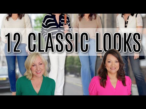 12 Simple Classic Outfit Ideas for Women Over 40 | Winter & Early Spring Fashion Finds