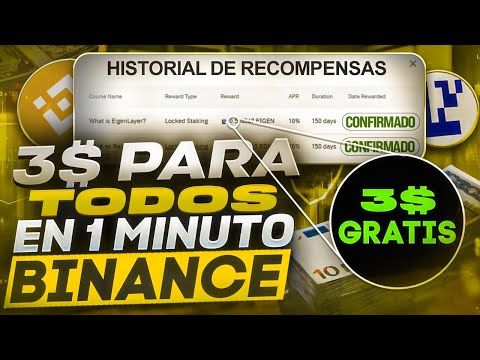 TODOS PODEIS GANAR 3$ GRATIS y MUY FACIL en $EIGEN POR TENER CUENTA EN BINANCE **PASO A PASO**