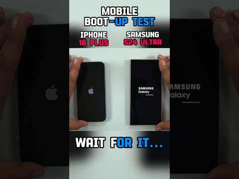😱IPHONE 16 PLUS VS SAMSUNG S24 ULTRA BOOT-UP TEST!!