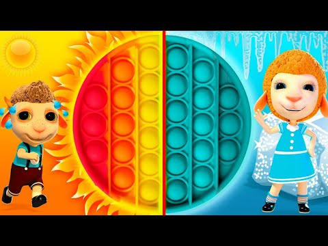 Hot vs Cold | Funn New Cartoon Adventures & Kids Songs |  Dolly and Friends 3D