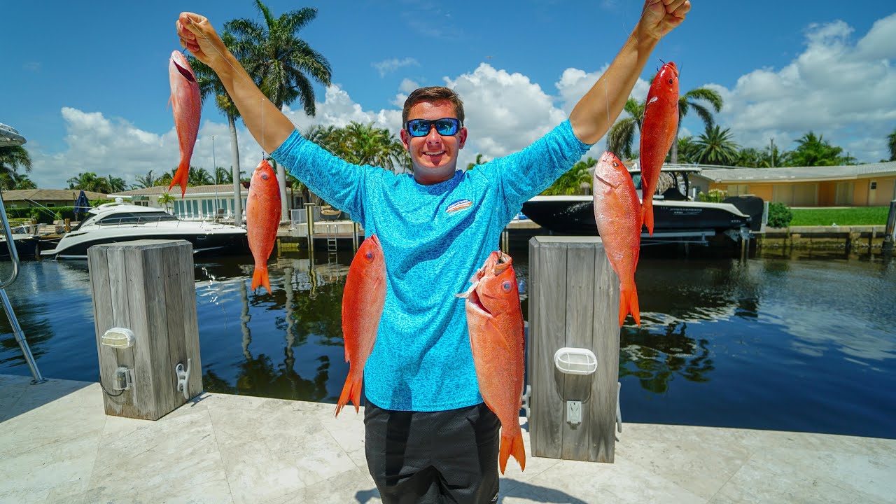 Too EASY. UNFAIR Snapper Fishing! Catch Clean Cook- (Panama City, Florida)
