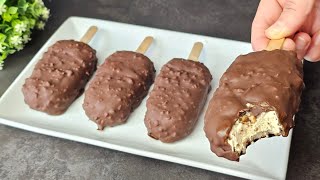 Solo 4 ingredienti! Non comprare più il gelato! Ricetta facile e semplice in 5 minuti
